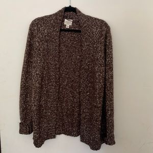 Womens brown St. John’s Bay cardigan sweater - Large